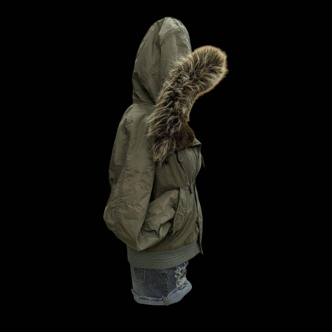 平成ギャル　y2k グランジ　ファー付き　N2B フライトジャケット　ギミック