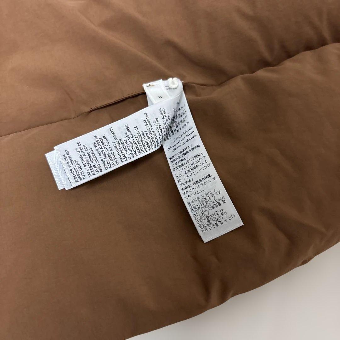 Jilsander ジルサンダー　パデッドスカーフ　ダウンマフラー　ブラウン