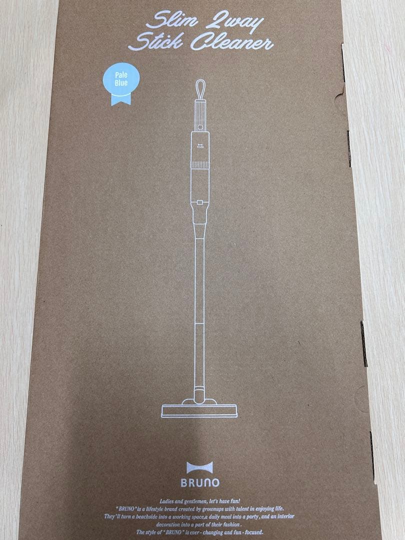 BRUNO ブルーノ スリム2WAYスティッククリーナー ペールブルー