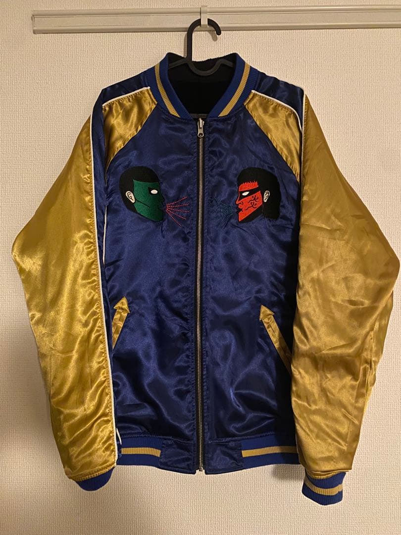 ［PDSxGreatMUTA］グレート・ムタ スカジャン / BLUE