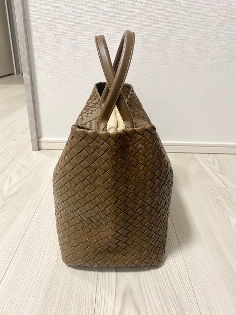 極美品 ボッテガヴェネタ カバ MM ブラウン　レザーバッグ カセット アルコ