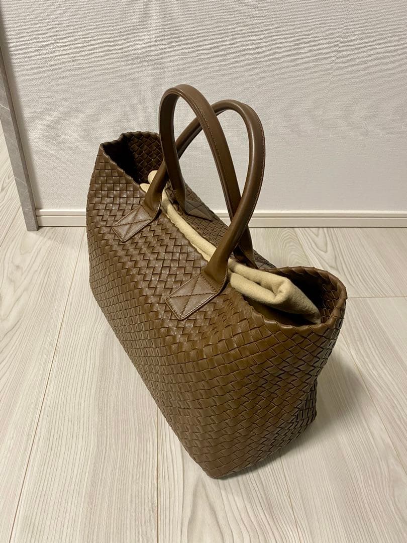 極美品 ボッテガヴェネタ カバ MM ブラウン　レザーバッグ カセット アルコ