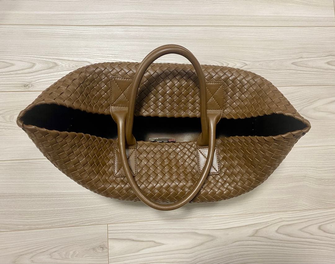 極美品 ボッテガヴェネタ カバ MM ブラウン　レザーバッグ カセット アルコ