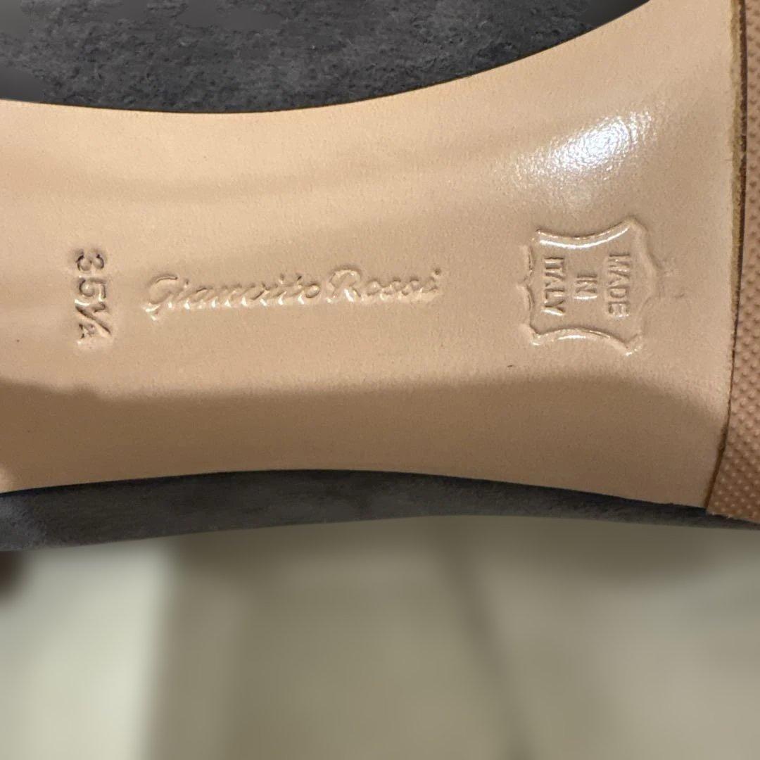 Gianvito Rossi♡ グレー スエード ポインテッドトゥ ハイヒール