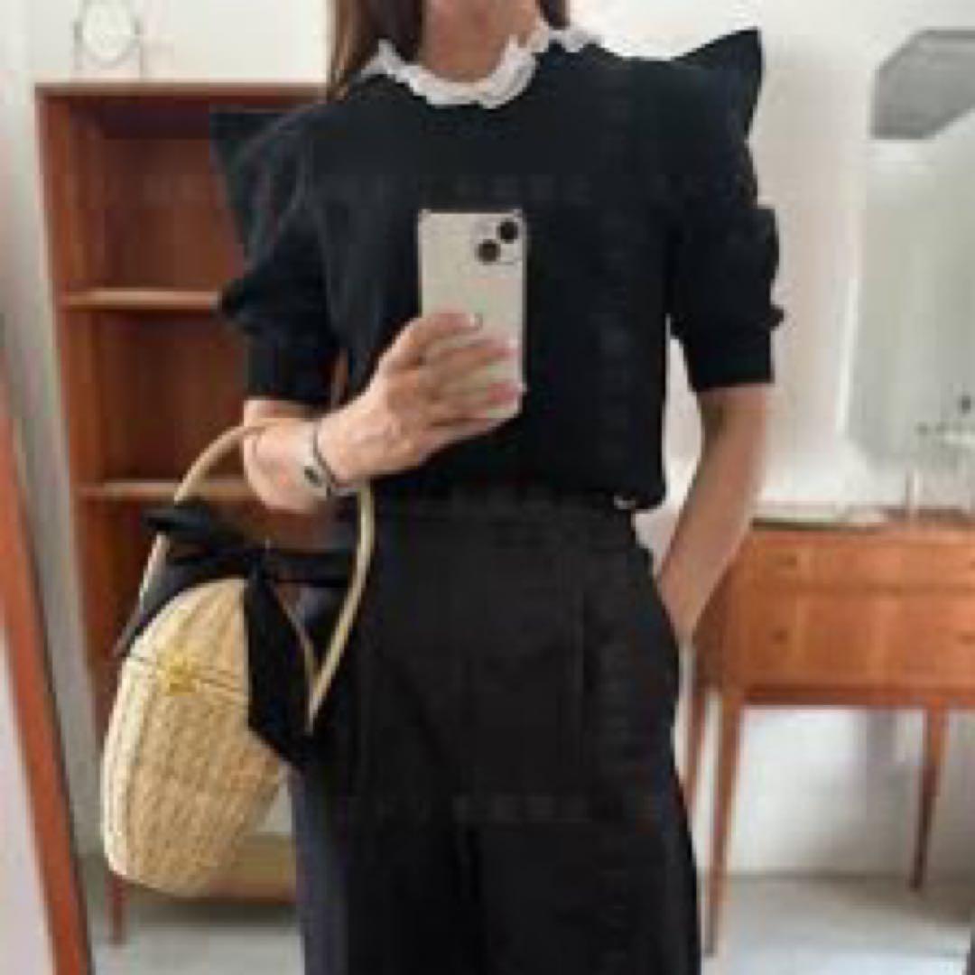 girlish St.cecilia TSUNOニット ブラック ツノニット