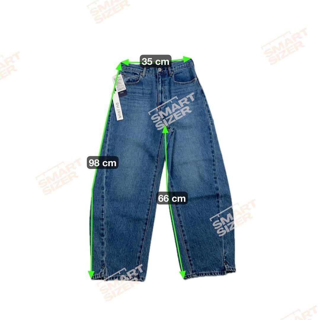 タグ付き B.C STOCK DU JOUR デニム バレルレッグ カーブ S