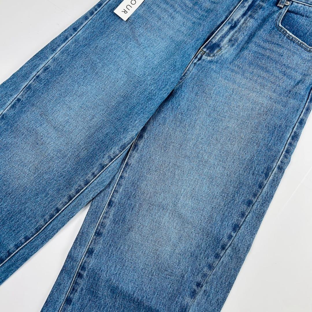 タグ付き B.C STOCK DU JOUR デニム バレルレッグ カーブ S