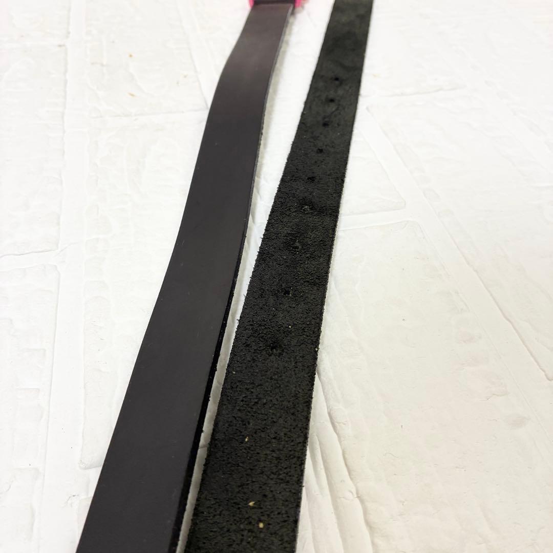 コムデギャルソンオムプリュス ショーアイテムベルトピンク　ブラック　S