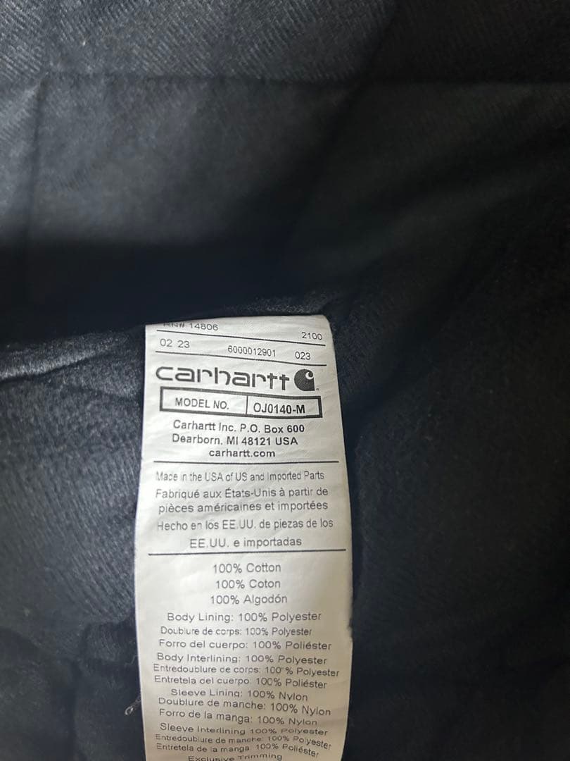 こ*き様 Carhartt アクティブジャケットL ネイビー