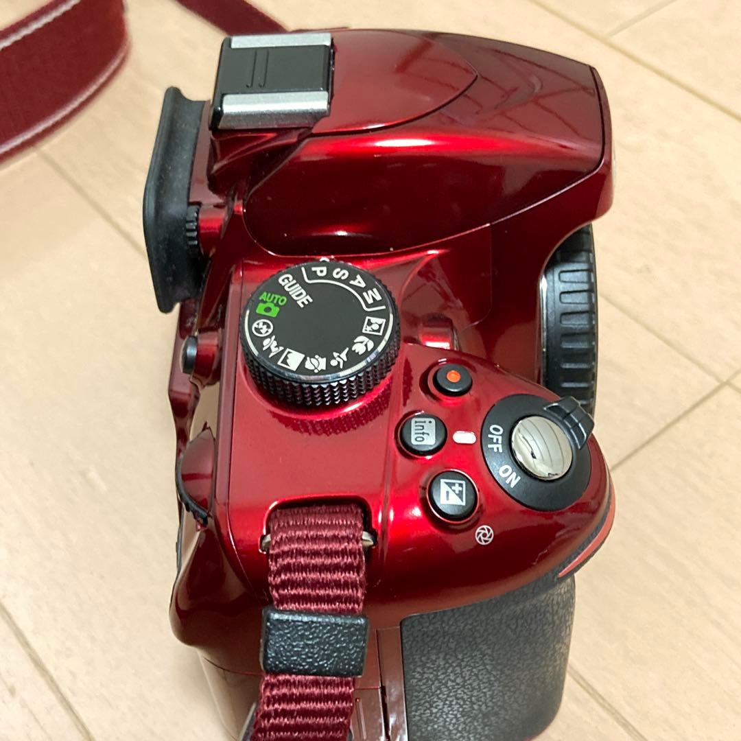 Nikon D3200 ダブルズームキット/ニコン/ダブルレンズ/レッド/赤
