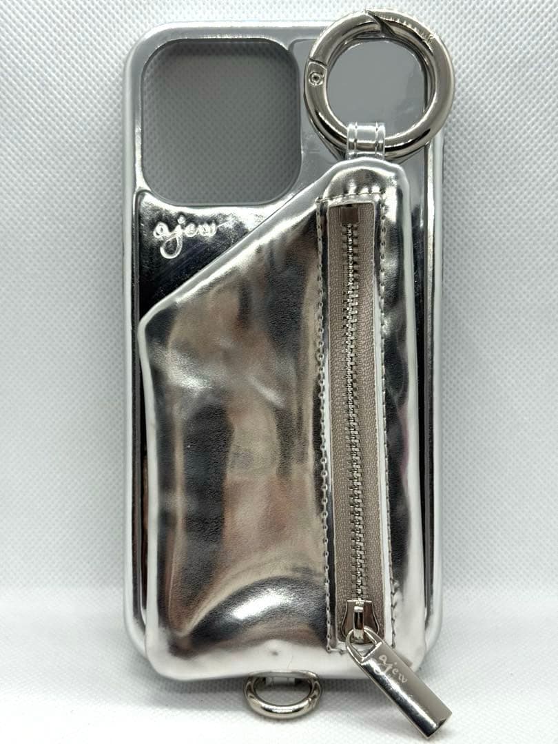 ajew iPhone15proMax コイルストラップ付き