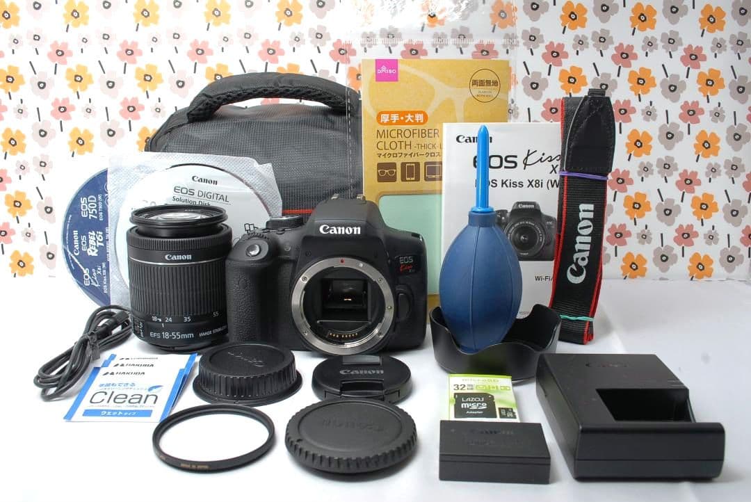 ❤Canon Kiss X8i❤Wi-Fi転送❤高性能STMレンズ❤美品❤