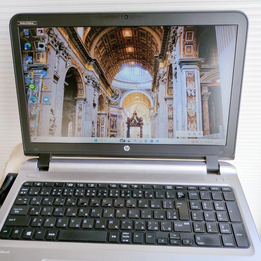 コスパ良品 HP ノートパソコン Windows11 i7 新品SSD カメラ