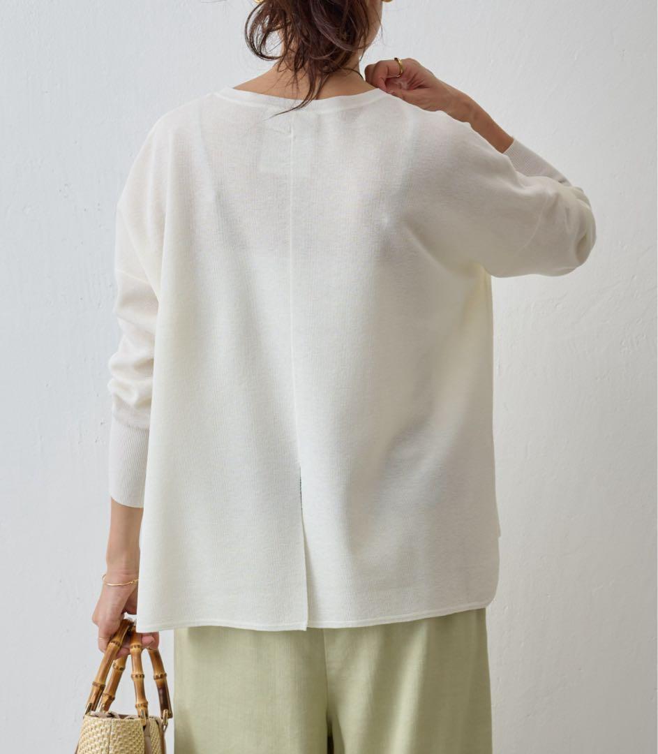 美品 BEARDSLEY サラッとプルオーバー ホワイト