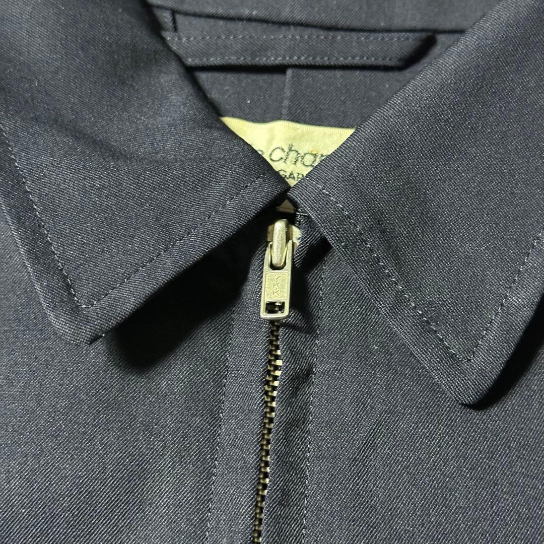 AD1991ローブドシャンブルコムデギャルソン ウール ジップブルゾン ネイビー