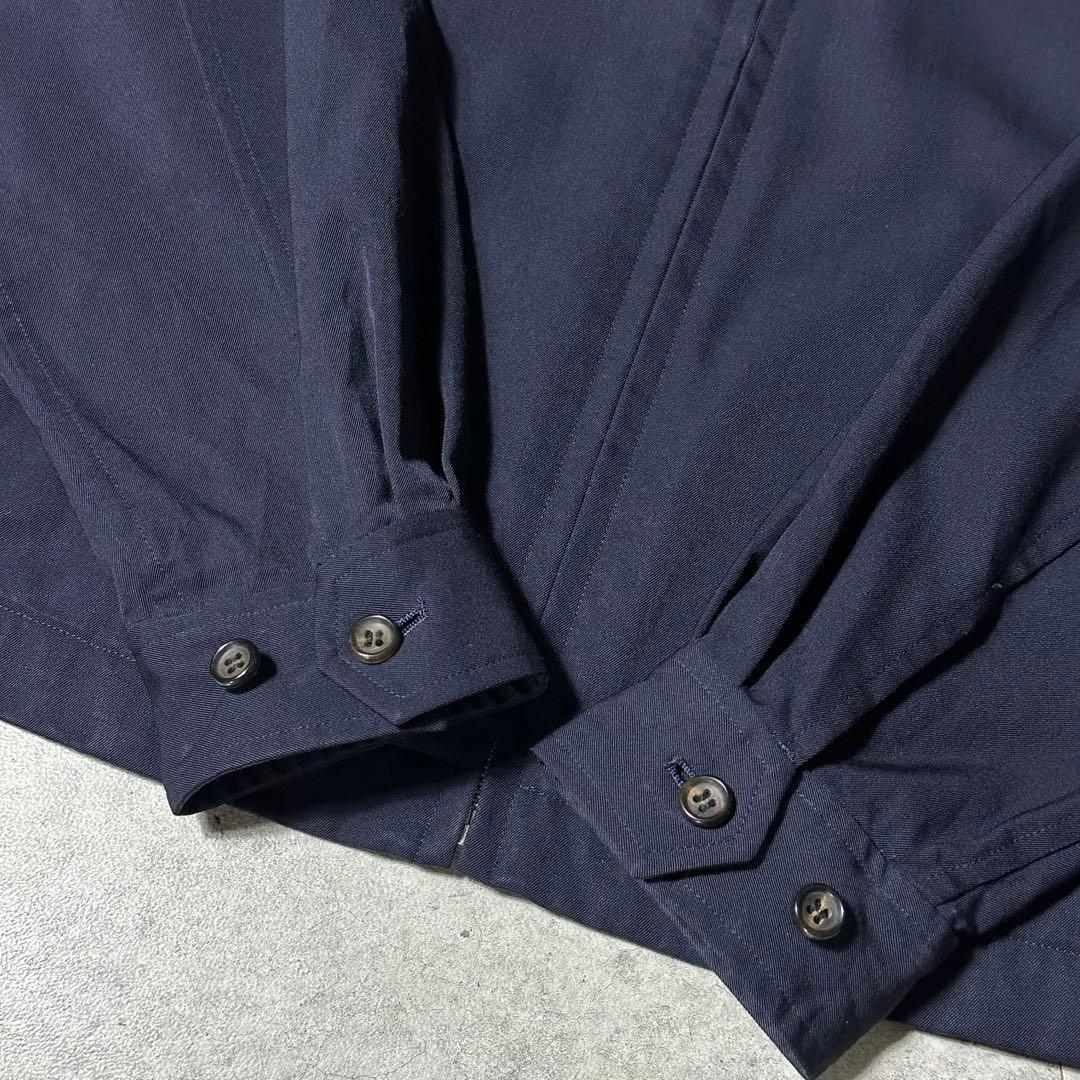 AD1991ローブドシャンブルコムデギャルソン ウール ジップブルゾン ネイビー