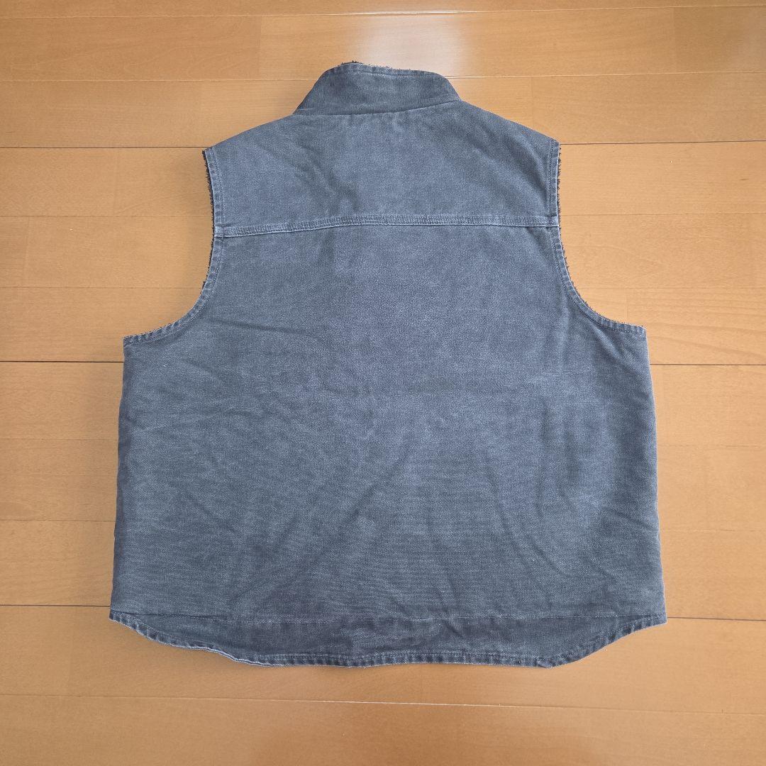 Carhartt ダックベスト XL 裏ボア　グレー　 状態良好