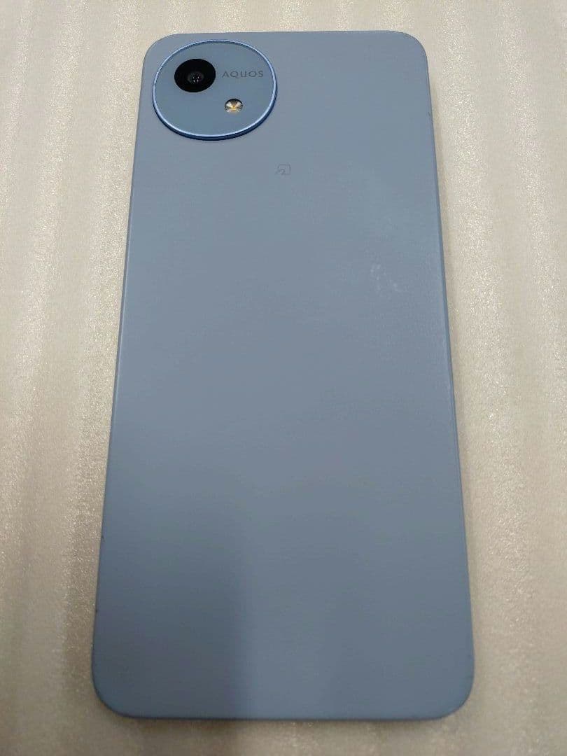 4-381 AQUOS　WISH4　スマートフォン本体　ブルー　SH-М27
