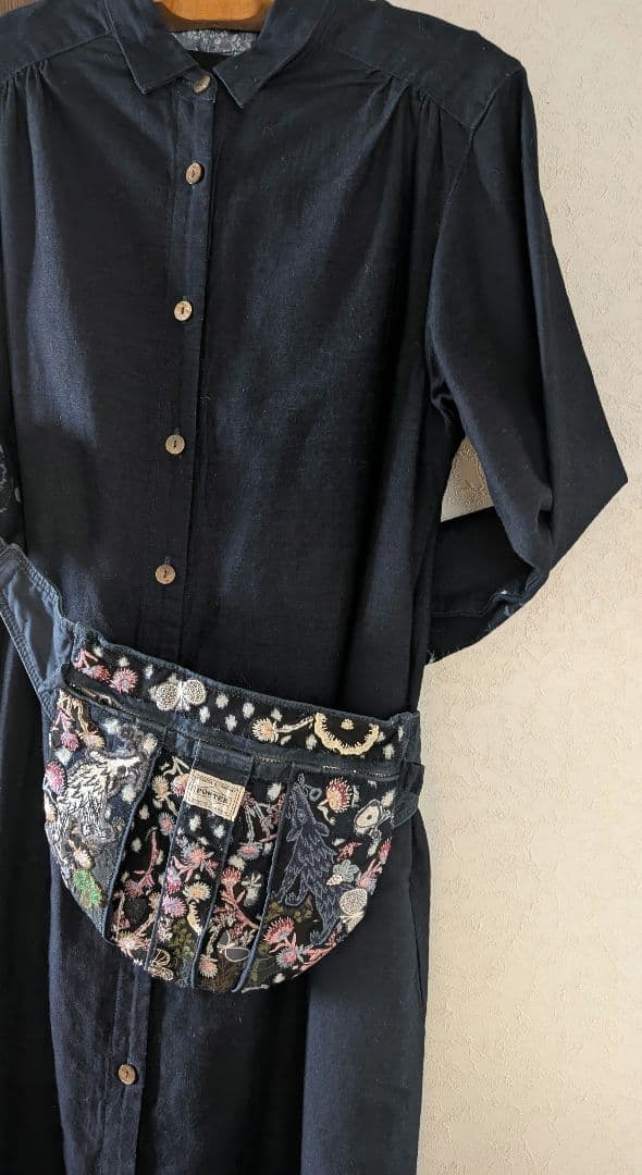 祝新春❗️《吉田カバンとWolf＆flower》古布藍染　ミナ　PJC　バッグ