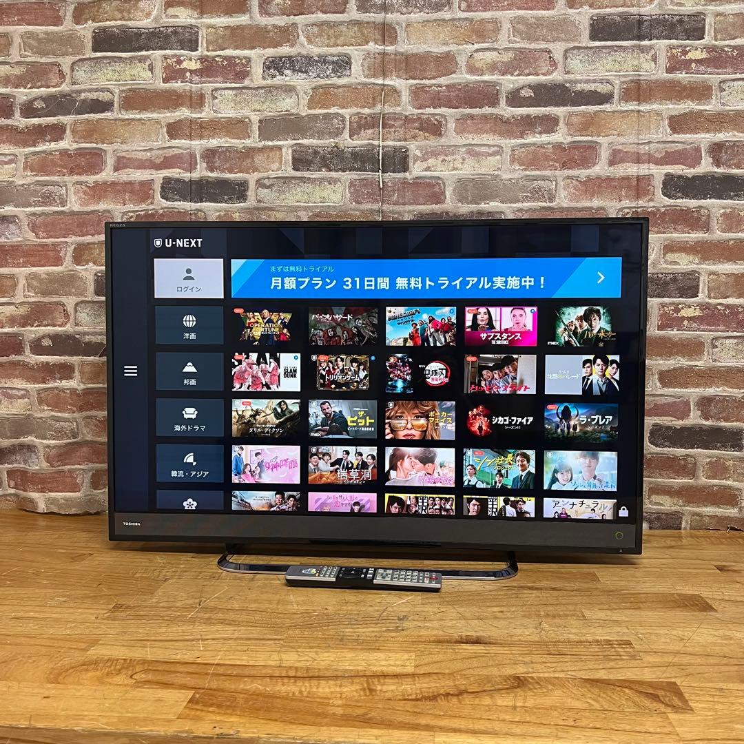 東芝 40V型 4K液晶テレビ REGZA 40M500X W録対応 動画アプリ