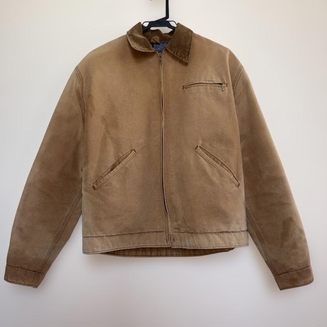 神サイズ　70s Carhartt デトロイトジャケット　プリントタグ　雰囲気系