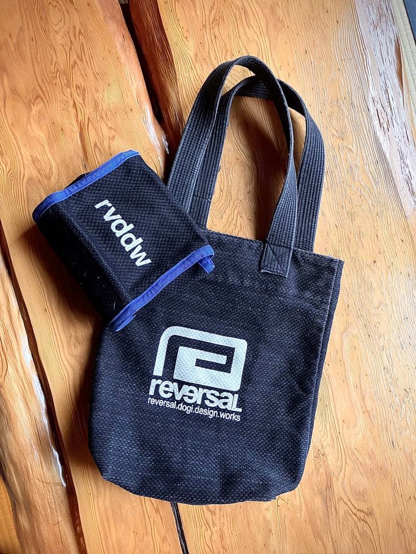 【希少】reversal リバーサル 道着生地トートバッグ&小物入れ（セット品）
