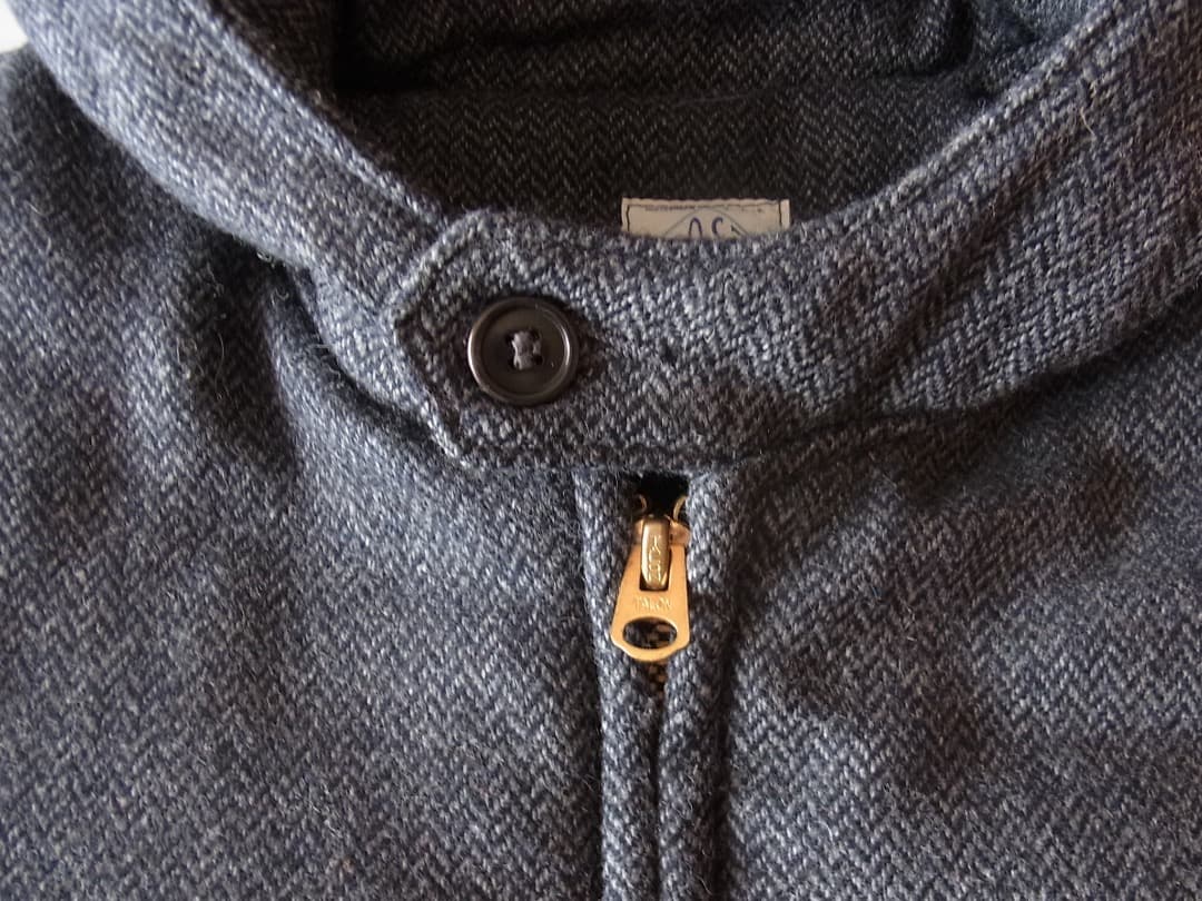 Post Overalls E-Z CRUZ VEST／ウールヘリンボーンベスト