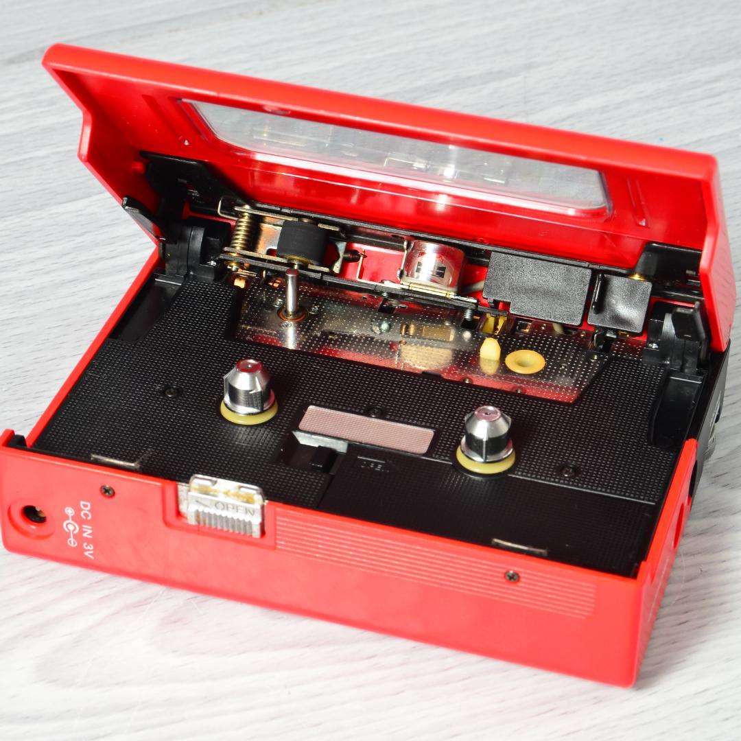 SONY WALKMAN WM-2 カセットウォークマン レッド 電池ボックス等