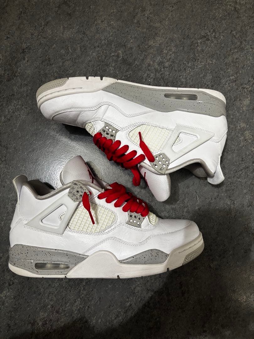 き*り様 エアジョーダン4 テックホワイト