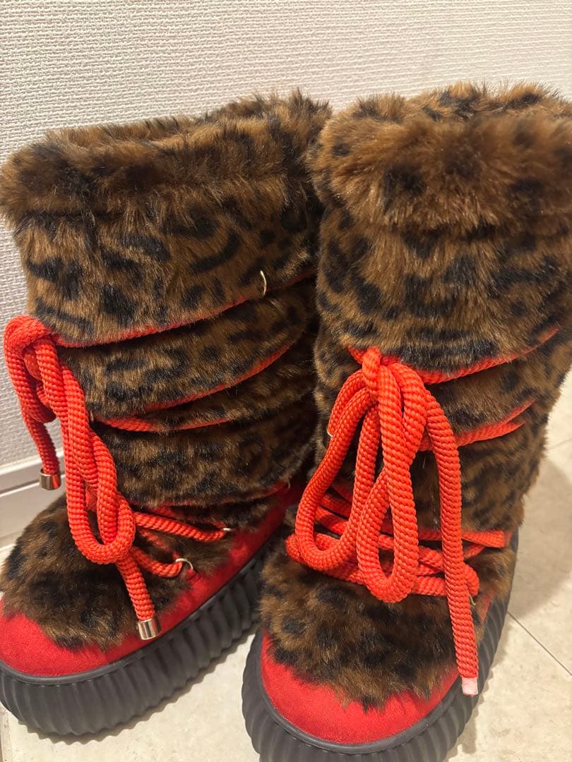 yello レオパード ブーツ