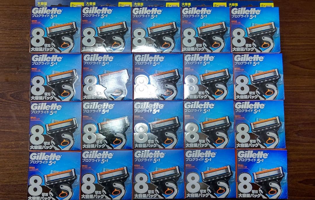 ☆ジレット プログライド マニュアル替刃8個入 ×20箱 新品 未開封品