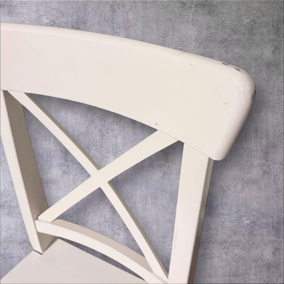 2客セット　IKEA INGOLF イケア　椅子 白 ホワイト　ダイニングチェア