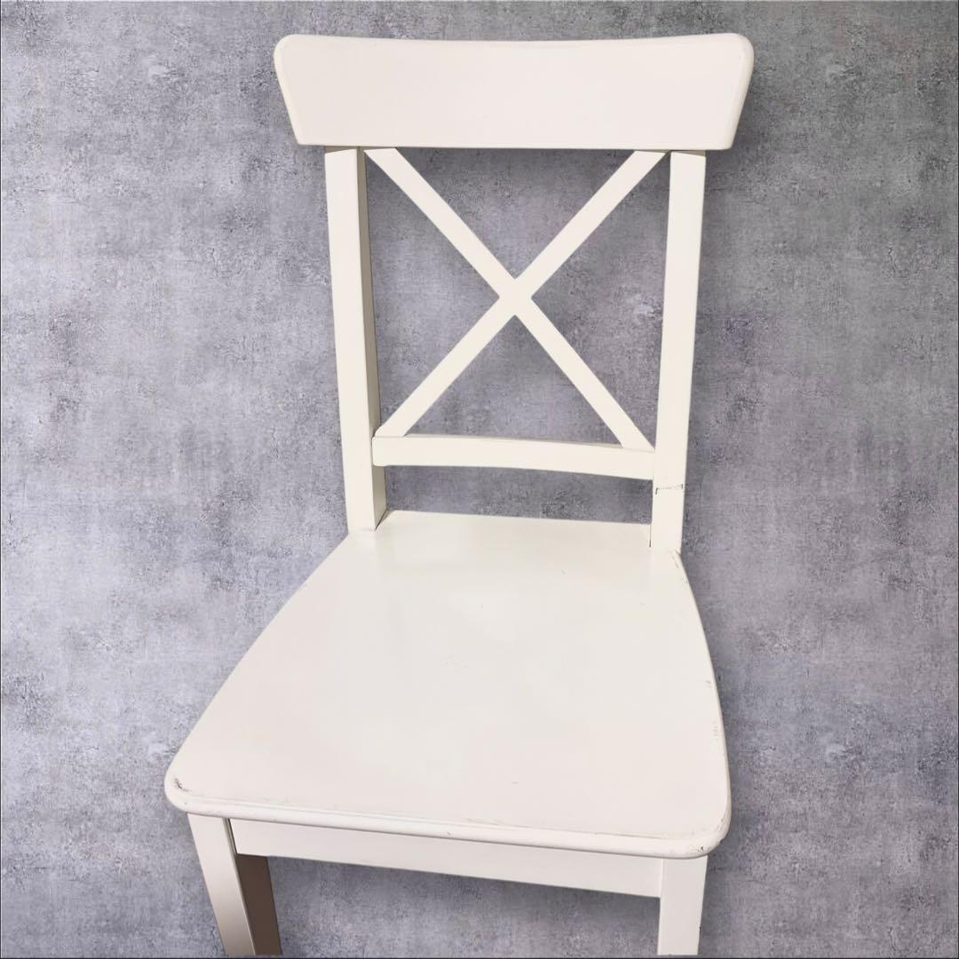 2客セット　IKEA INGOLF イケア　椅子 白 ホワイト　ダイニングチェア