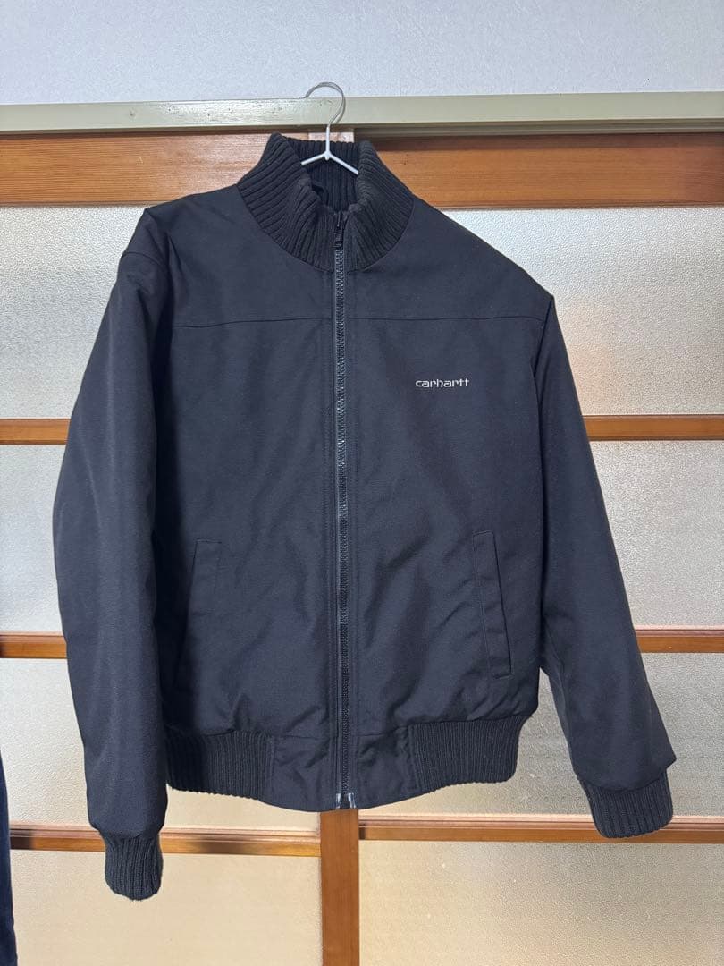Carhartt 黒 ボンバージャケット