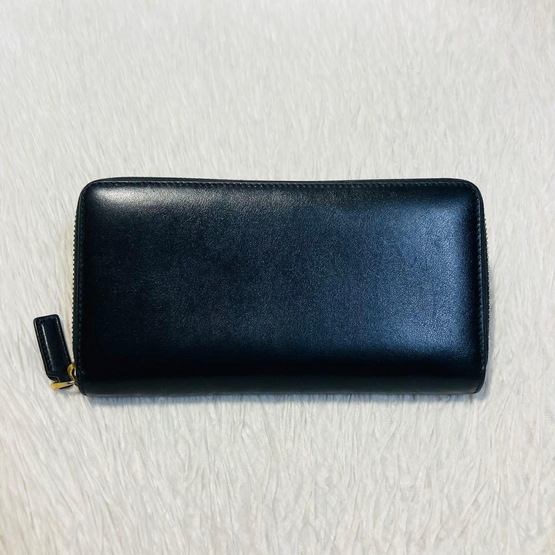週末ラストセール　美品　GUCCI ロングウォレット　ラウンドファスナー　黒