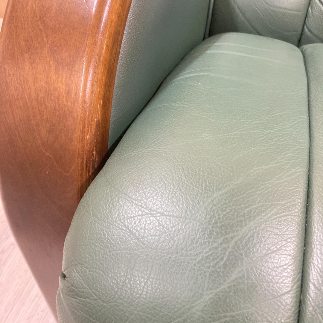 冨士ファニチア　リクライニングソファ　シングルソファ　本革