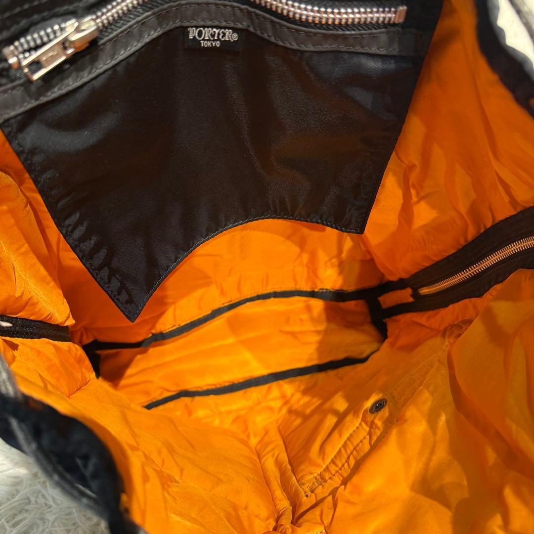 最安値【美品】希少 レア PORTER TANKER リュック ブラック