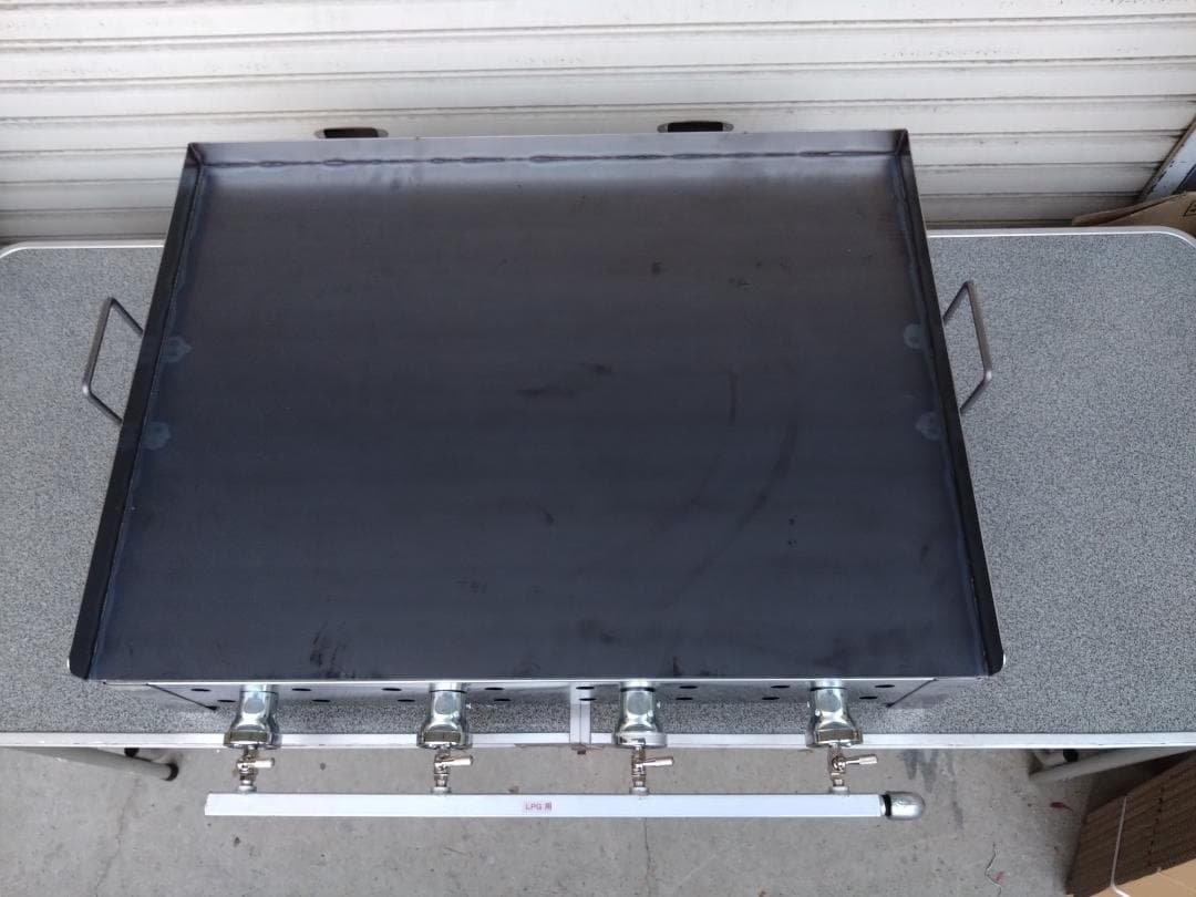 新品 極厚９ミリ鉄板 海の家 ７５✕５５ 鉄板焼 コンロ 送料無料 お好み焼き