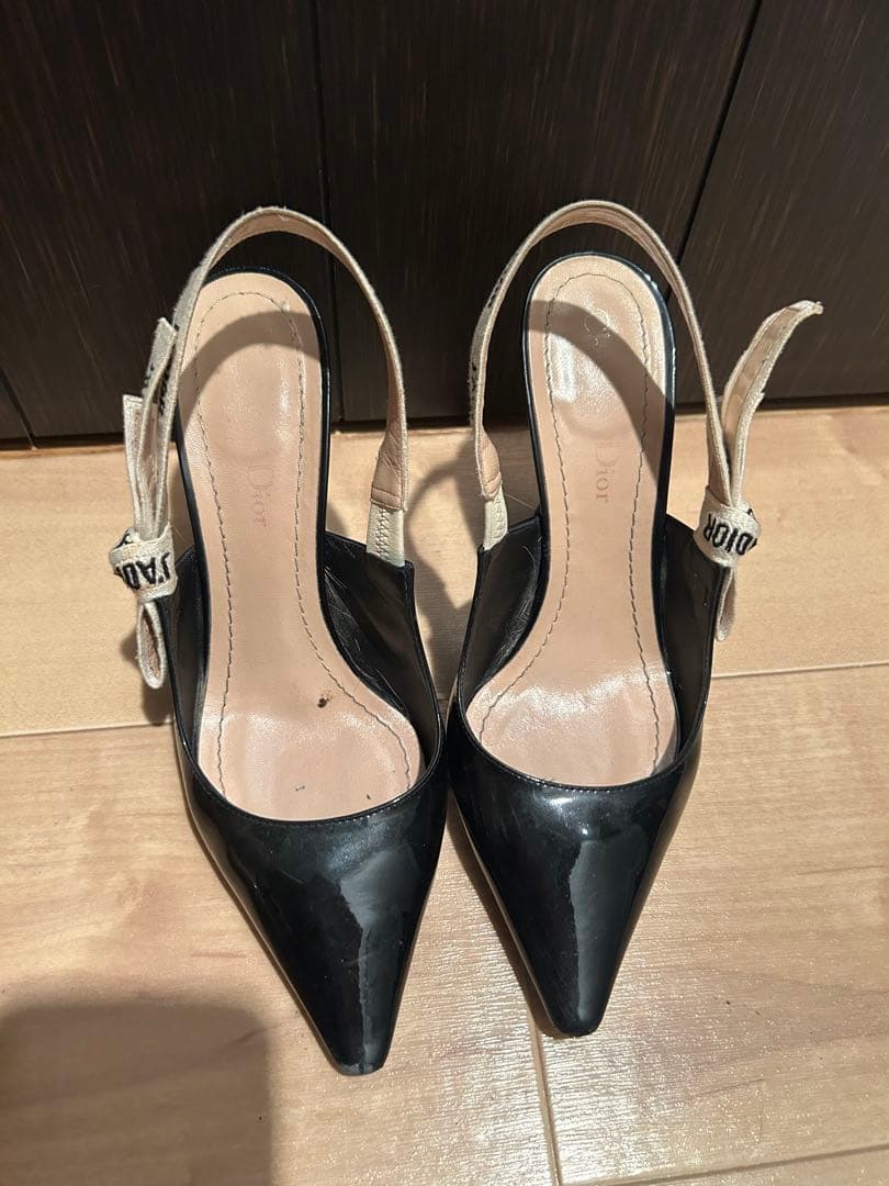 ディオール　ブラック ハイヒール スリングバック