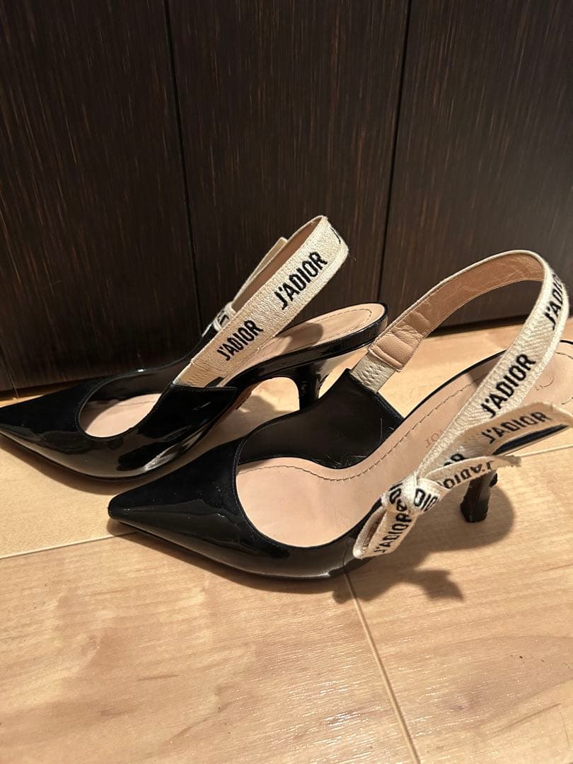 ディオール　ブラック ハイヒール スリングバック