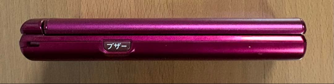 【美品】auかんたんケータイKYF38 ワインレッド携帯電話本体 スピーカー付き