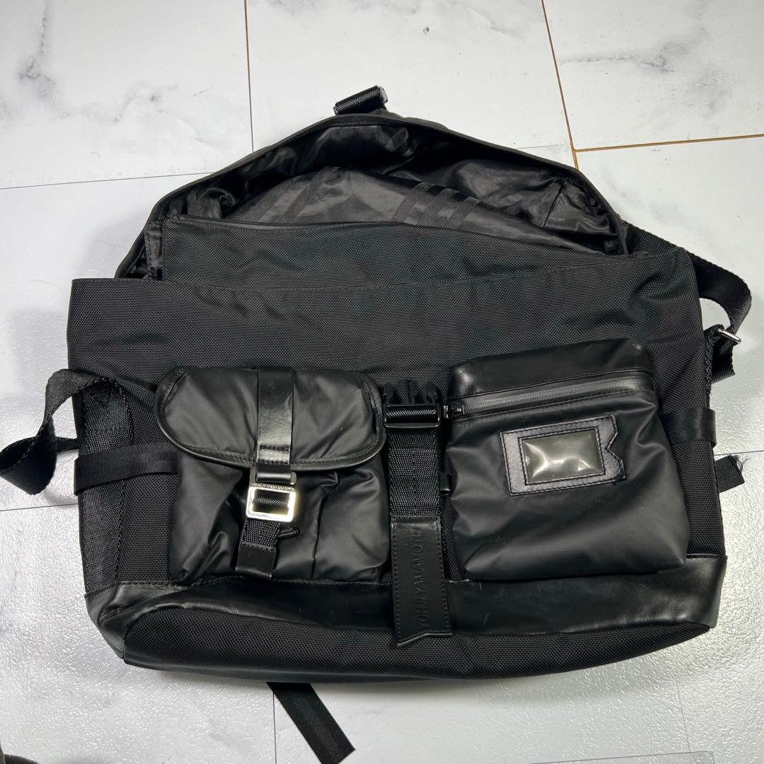 Y-3 ワイスリー メッセンジャーバッグ ナイロン レザー A4収納