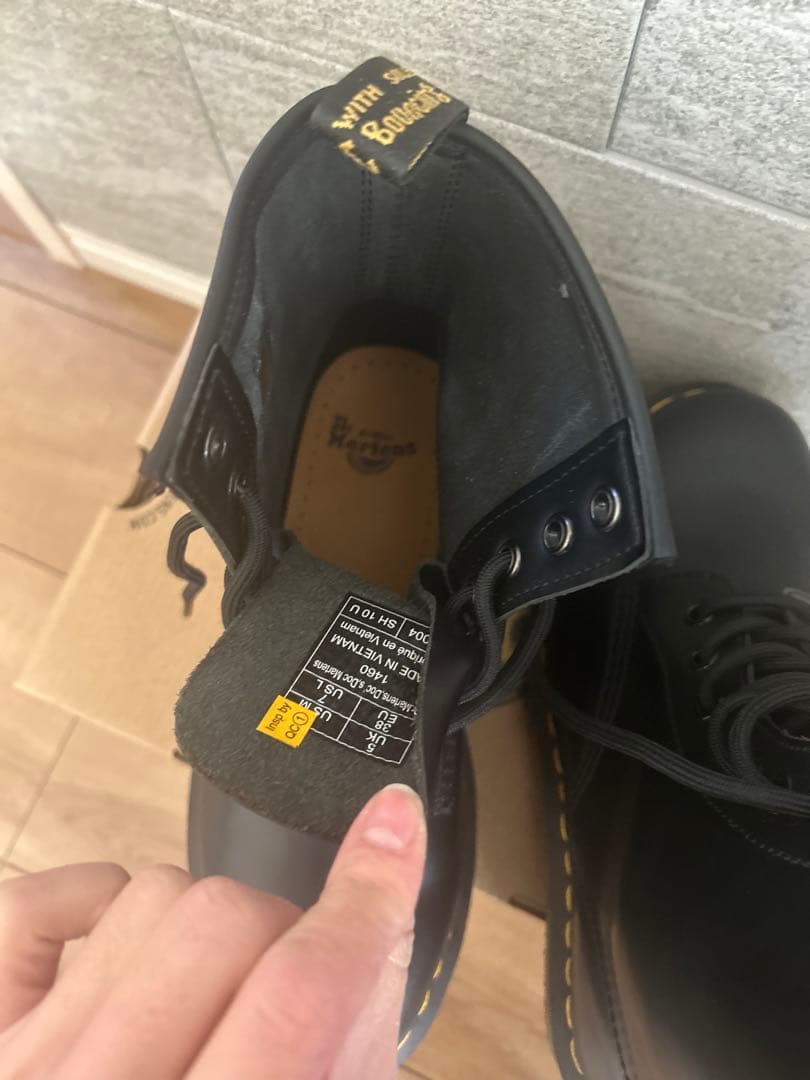 Dr. Martens ブラック レースアップ　ハイカットブーツ