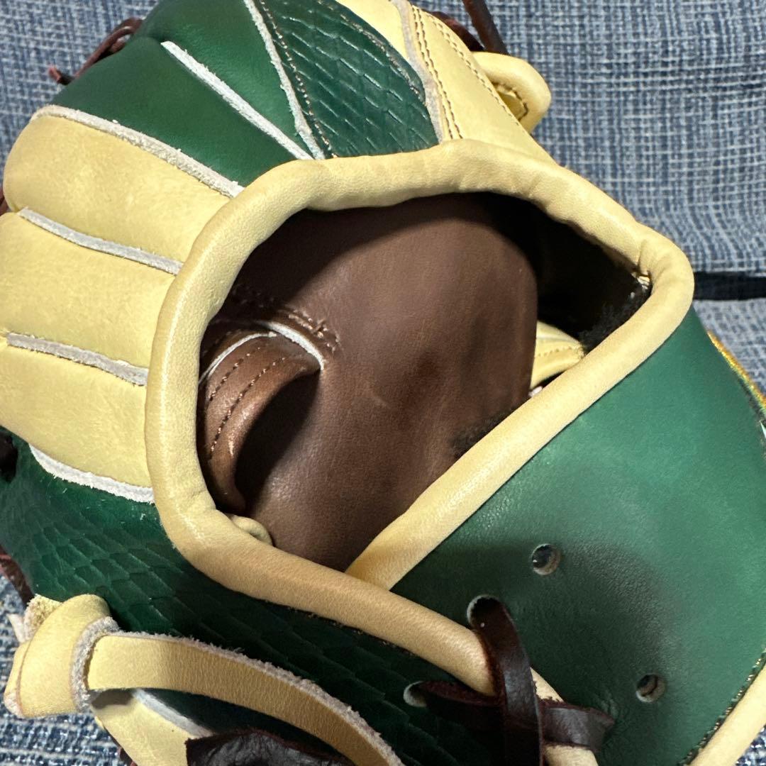 値下不可【中古】デルタ 一般軟式 内野グローブ DIF-2 薬指リング