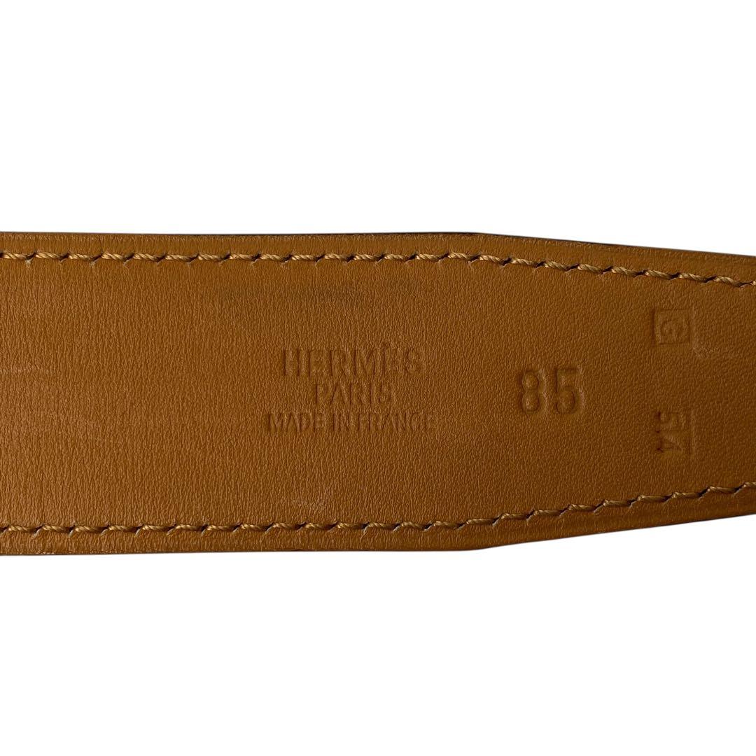 エルメスHERMES ケープコッド ベルト 85 □G刻印