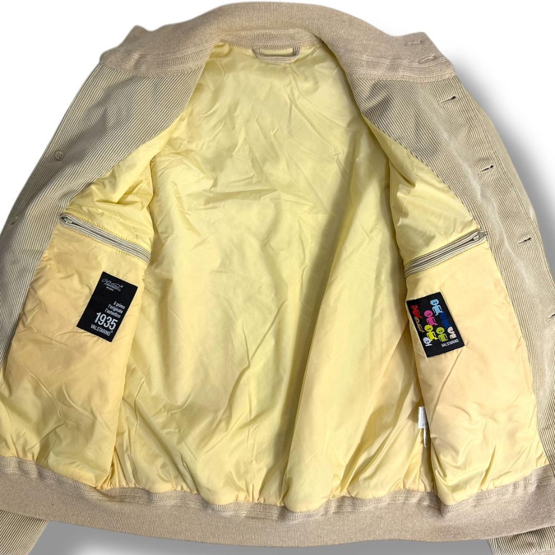 J6263 美品 ヴァルスター コーデュロイ ドライビングブルゾン ベージュ46
