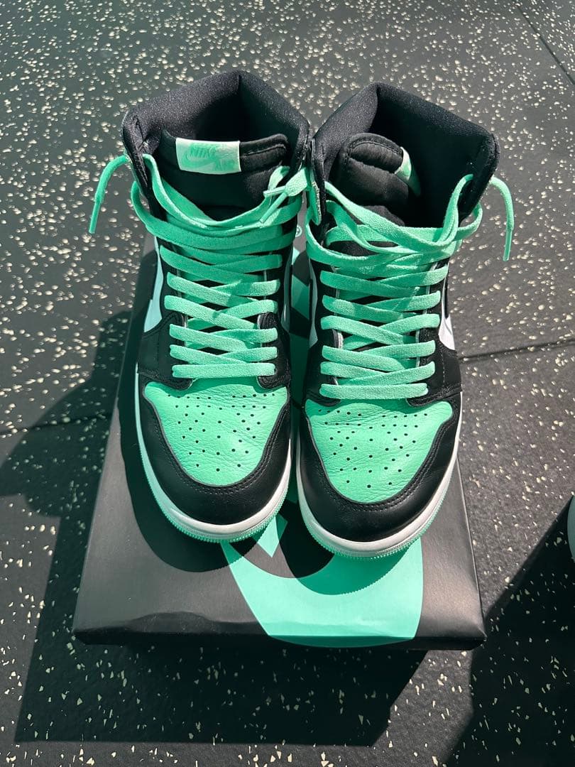 シューズ(男性用) NIKE AIR JORDAN 1 HIGH OG green giow