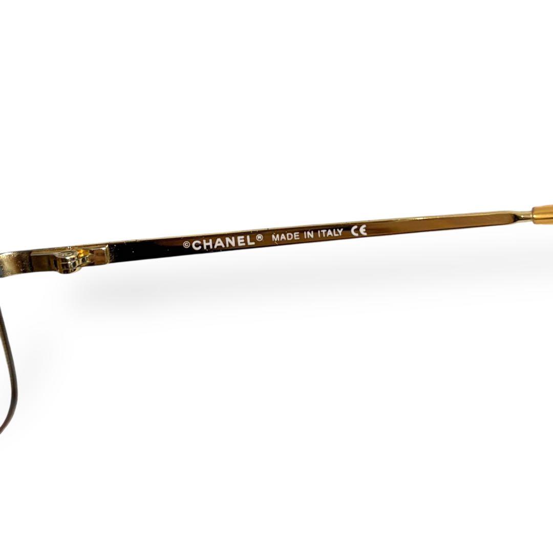 CHANEL シャネル ココマーク リムレス サングラス ラインストーン