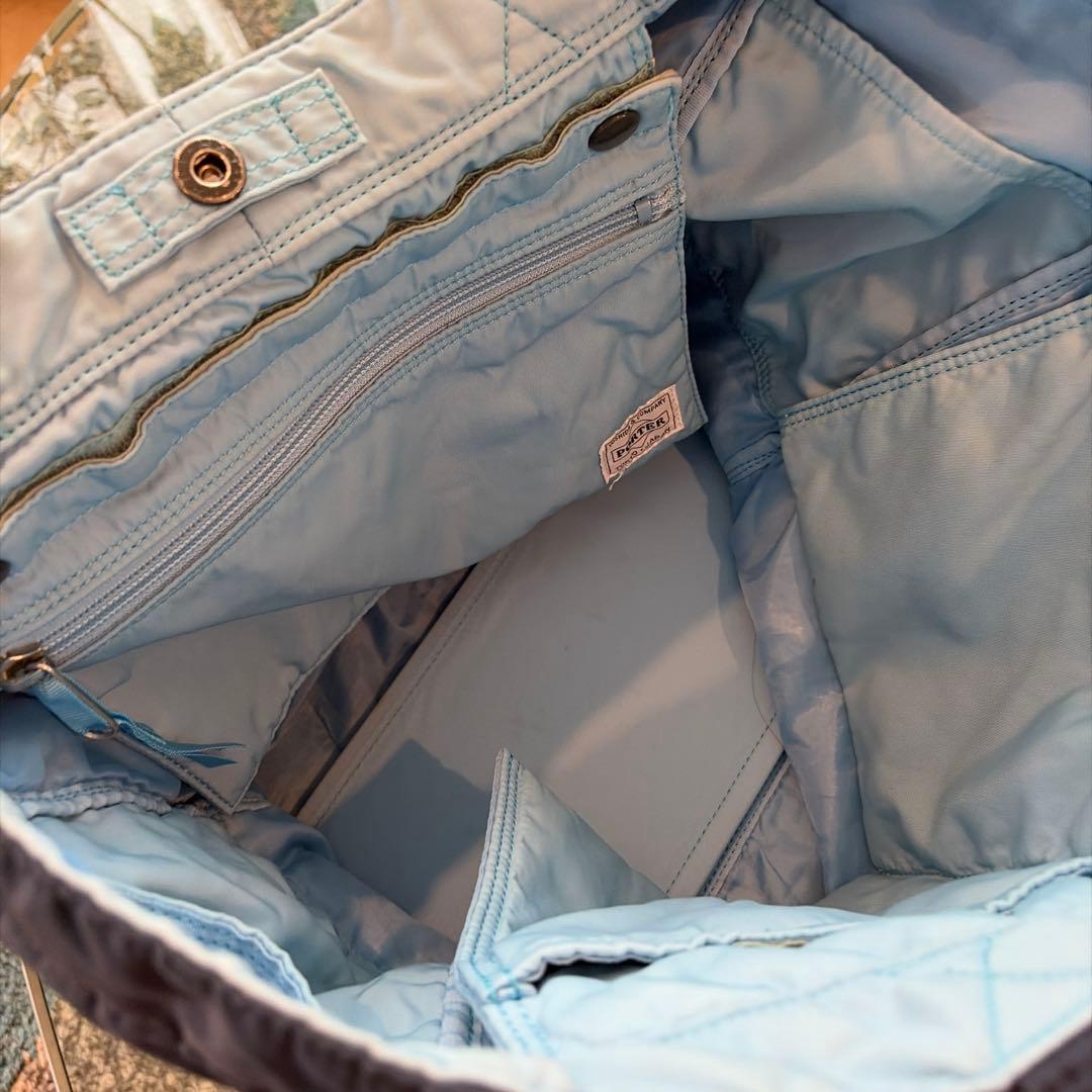 ネイビー PORTERナイロン トートバッグ