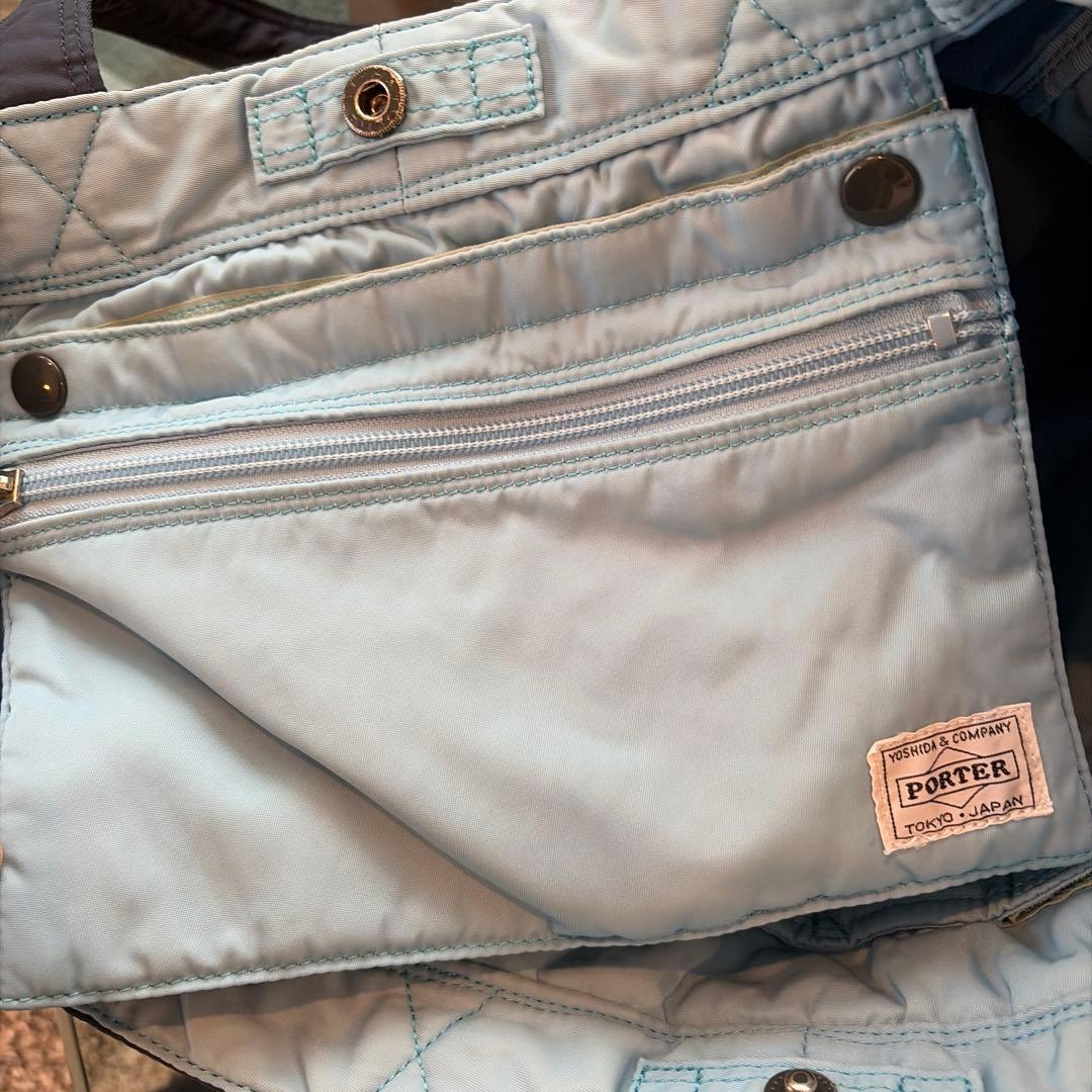 ネイビー PORTERナイロン トートバッグ